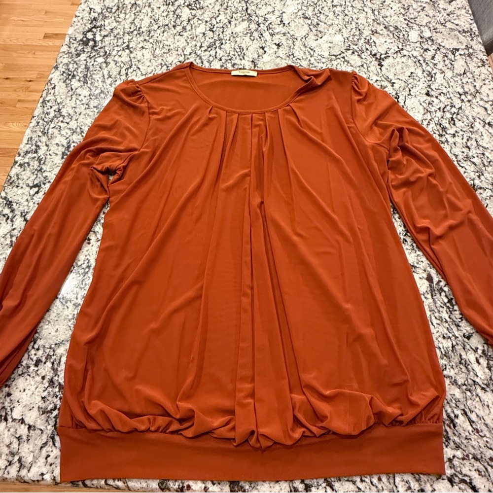Elegant Rust Women's Top
